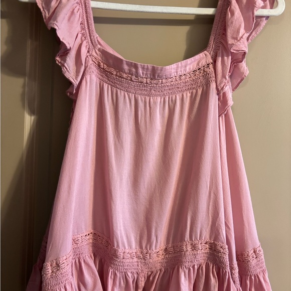Lucky Brand Pink Ruffle Top - Picture 2 of 7